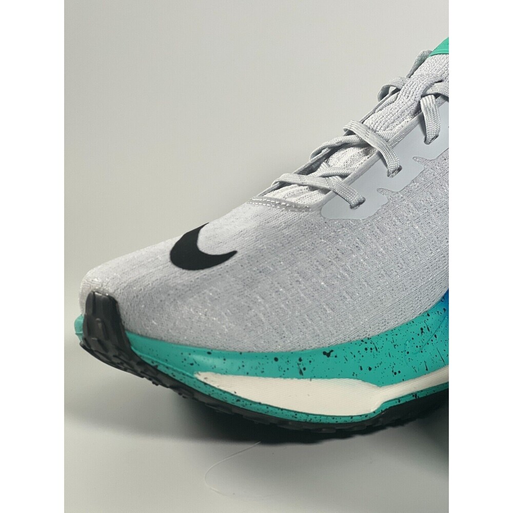 Nike Men's Gray and Blue Sneakers - Picture 7 of 10